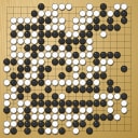 Board position at the end of game WAGC 1989 - Round 2 - Game 8: Kazuo Kawai vs Malte Schuster