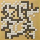 Board position at the end of game WAGC 1989 - Round 2 - Game 9: Sergio Parimbelli vs Mihai Bisca