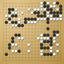 Board position at the end of game WAGC 1989 - Round 3 - Game 5: Laurent Heiser vs Andre Moussa