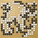 Board position at the end of game WAGC 1989 - Round 3 - Game 6: Morten Mortensen vs Juan-Carlos Carrillo