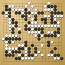 Board position at the end of game WAGC 1989 - Round 4 - Game 2: Hak-yeong Yi vs Hironori Hirata