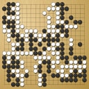 Board position at the end of game WAGC 1989 - Round 4 - Game 5: Petr Winkelhofer vs Andre Moussa