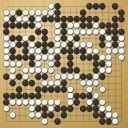 Board position at the end of game WAGC 1989 - Round 5 - Game 1: Hironori Hirata vs Zewu Che