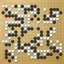 Board position at the end of game WAGC 1989 - Round 5 - Game 4: Malte Schuster vs Helmut Hasibeder