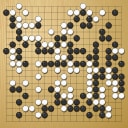 Board position at the end of game WAGC 1989 - Round 5 - Game 11: Mihai Bisca vs Kyle Jones