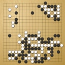 Board position at the end of game WAGC 1989 - Round 5 - Game 8: Morten Mortensen vs Sang-dae Hahn