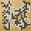 Board position at the end of game WAGC 1989 - Round 6 - Game 7: Andre Moussa vs Mihai Bisca