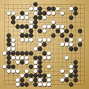 Board position at the end of game WAGC 1989 - Round 6 - Game 1: Helmut Hasibeder vs Zewu Che