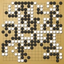 Board position at the end of game WAGC 1989 - Round 6 - Game 8: Mark Boon vs Sang-dae Hahn