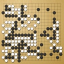 Board position at the end of game WAGC 1989 - Round 6 - Game 10: Morten Mortensen vs Jim Barty