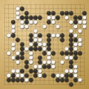 Board position at the end of game WAGC 1989 - Round 7 - Game 1: Hak-yeong Yi vs Zewu Che