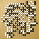 Board position at the end of game WAGC 1989 - Round 7 - Game 11: Kazuo Kawai vs Vincent Lemaitre