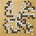 Board position at the end of game WAGC 1989 - Round 7 - Game 10: Malte Schuster vs Sergio Parimbelli