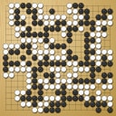 Board position at the end of game WAGC 1989 - Round 7 - Game 7: Petr Winkelhofer vs Stefan Budig