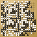 Board position at the end of game WAGC 1989 - Round 8 - Game 7: Alexej Lazarev vs Andre Moussa
