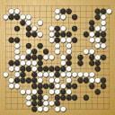 Board position at the end of game WAGC 1989 - Round 8 - Game 3: Janusz Kraszek vs Hironori Hirata