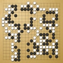Board position at the end of game WAGC 1989 - Round 8 - Game 6: Malte Schuster vs Petr Winkelhofer