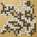 Board position at the end of game WAGC 1990 - Round 1 - Game 9: Carlos Torres vs Edmund Shaw