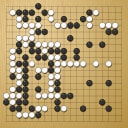 Board position at the end of game WAGC 1990 - Round 2 - Game 8: Carlos Segura vs David Coughlin