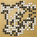 Board position at the end of game WAGC 1990 - Round 2 - Game 1: Hao Chang vs Khosa Ariya