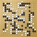Board position at the end of game WAGC 1990 - Round 2 - Game 3: Ying Kan vs Petr Winkelhofer