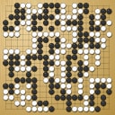 Board position at the end of game WAGC 1990 - Round 3 - Game 4: Frank Janssen vs Helmut Hasibeder