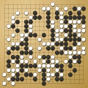 Board position at the end of game WAGC 1990 - Round 3 - Game 2: Gwanwook Ann vs Ying Kan