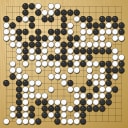 Board position at the end of game WAGC 1990 - Round 3 - Game 7: Patrice Gosteli vs Khosa Ariya