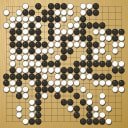 Board position at the end of game WAGC 1990 - Round 3 - Game 8: Petr Winkelhofer vs Francisco Garcia de la Banda