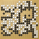 Board position at the end of game WAGC 1990 - Round 3 - Game 3: Sen-feng Wang vs Hiroshi Miura