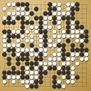 Board position at the end of game WAGC 1990 - Round 3 - Game 6: Ulrik Bro-Joergensen vs Ying-Min Tse