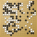 Board position at the end of game WAGC 1990 - Round 5 - Game 10: Carlos Torres vs Neville Smythe