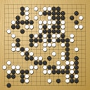 Board position at the end of game WAGC 1990 - Round 5 - Game 2: Hiroshi Miura vs Charles Huh