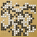Board position at the end of game WAGC 1990 - Round 5 - Game 8: Petr Winkelhofer vs Pierre Colmez