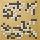Board position at the end of game WAGC 1990 - Round 6 - Game 2: Brian Song vs Jyhhao Su