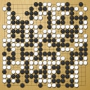 Board position at the end of game WAGC 1990 - Round 6 - Game 8: Yoshiko Kurushima vs Teong-loke Yeo
