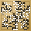 Board position at the end of game WAGC 1990 - Round 7 - Game 1: Charles Huh vs Hao Chang