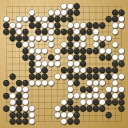 Board position at the end of game WAGC 1990 - Round 7 - Game 11: David Coughlin vs Enrique Burzyn