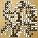 Board position at the end of game WAGC 1990 - Round 7 - Game 3: Sorin Gherman vs Laurent Heiser