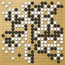 Board position at the end of game WAGC 1990 - Round 8 - Game 3: Charles Huh vs Jyhhao Su