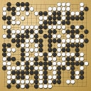 Board position at the end of game WAGC 1990 - Round 8 - Game 8: Teong-loke Yeo vs Patrice Gosteli