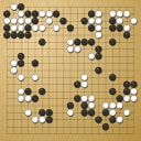 Board position at the end of game WAGC 1990 - Round 8 - Game 6: Zoran Mutabzija vs Petr Winkelhofer