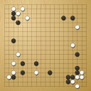 Board position at the end of game WAGC 1991 - Round 4 - Game 4: Marc Ginoux vs Primo Garofalo