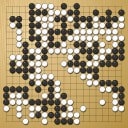 Board position at the end of game WAGC 1991 - Round 5 - Game 4: Robert Mateescu vs Do-Jae Lee