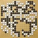 Board position at the end of game WAGC 1991 - Round 7 - Game 1: Jiaqing Li vs Fumiaki Imamura