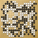 Board position at the end of game WAGC 1991 - Round 7 - Game 2: Sung-kyun Park vs Hsien-yu Hsia