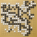 Board position at the end of game WAGC 1991 - Round 8 - Game 1: Ronald Schlemper vs Fumiaki Imamura