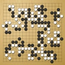 Board position at the end of game WAGC 1992 - Round 1 - Game 1: Andre Moussa vs Yasuro Kikuchi
