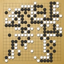 Board position at the end of game WAGC 1992 - Round 1 - Game 2: Vesa Laatikainen vs Yong-man Yi