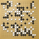 Board position at the end of game WAGC 1992 - Round 2 - Game 7: Joong-Ki Kim vs Yeong-sam Mun